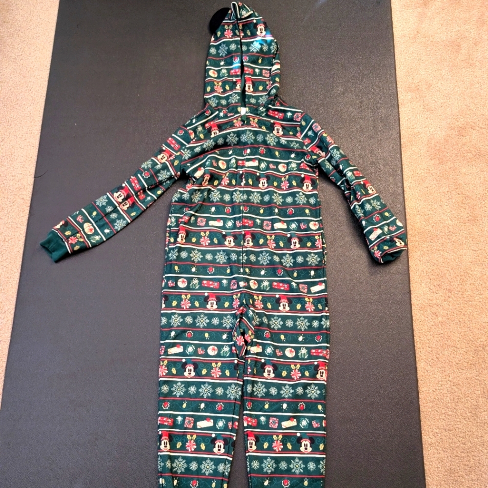 Festive Green Hooded Disney Onesie